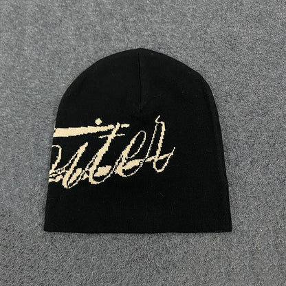 Trendy Jacquard Knitted Hat Autumn Winter Outdoor