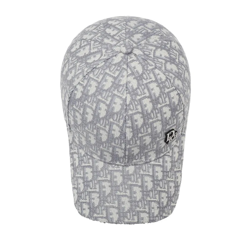 Versatile Korean Style Full Letter Baseball Cap Unisex Trendy Duckbill Casual Retro