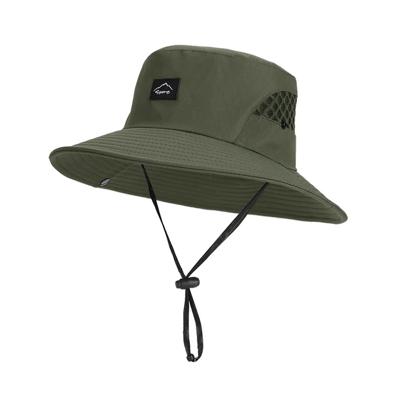 Summer Men's Breathable FIsherman Hat Outdoor Fishing Travel Cap Male Climbing Bucket Hats For Men