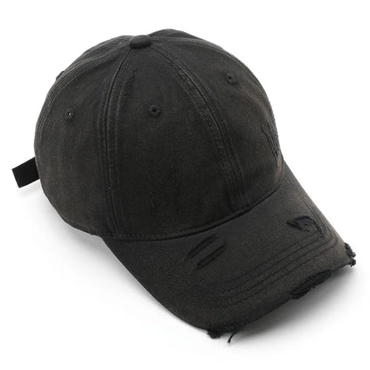 Women's Personalized Retro Washed Distressed Solid Color Flat Cap