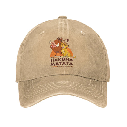 The Lion King Hakuna Matata Simba Timon Pumbaa Summer Hip Hop Hats For Female Male
