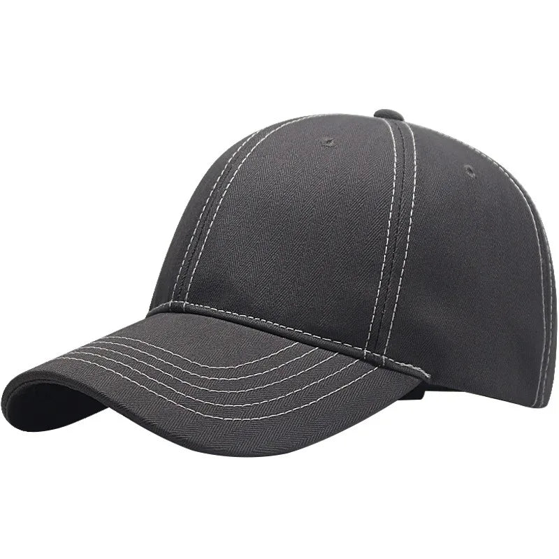 Baseball Cap Denim Jeans Men Women Curve Bill Fitted Hat