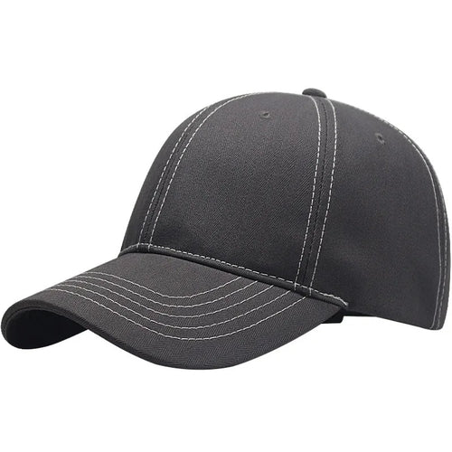 Baseball Cap Denim Jeans Men Women Curve Bill Fitted Hat