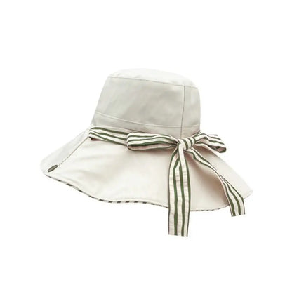 Fashion UV Protection Bucket Hat Striped Foldable Fishermen Cap