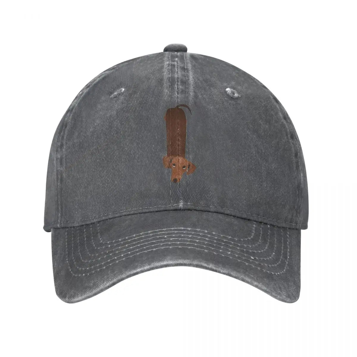 I Love My Wiener Dog Dachshund Baseball Cap Distressed Washed Caps Hat Fashion Outdoor Activities Sun Cap