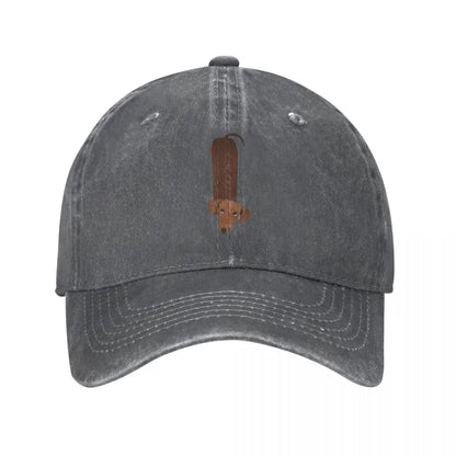 I Love My Wiener Dog Dachshund Baseball Cap Distressed Washed Caps Hat Fashion Outdoor Activities Sun Cap