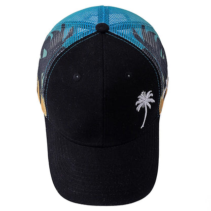 Unisex Baseball Cap Coconut Tree Pattern Outdoor Summer For Men And Women