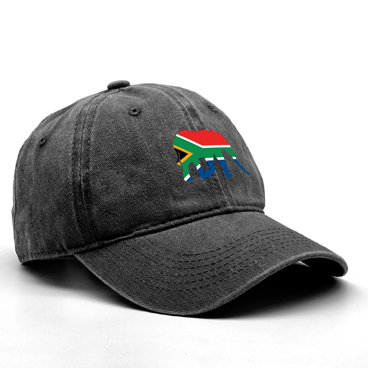 South Africa Elephant Flag Baseball Cap Adjustable