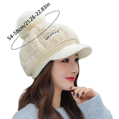 New Keep Warm Knitted Hat Windproof Thickened Ear Protection Hat