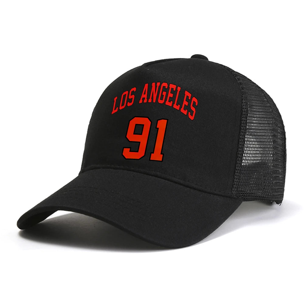 Los Angeles 91 Baseball Cap Street Hip Hop Harajuku Caps