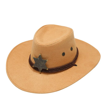 Retro Artificial Suede Beach Cowboy Hat