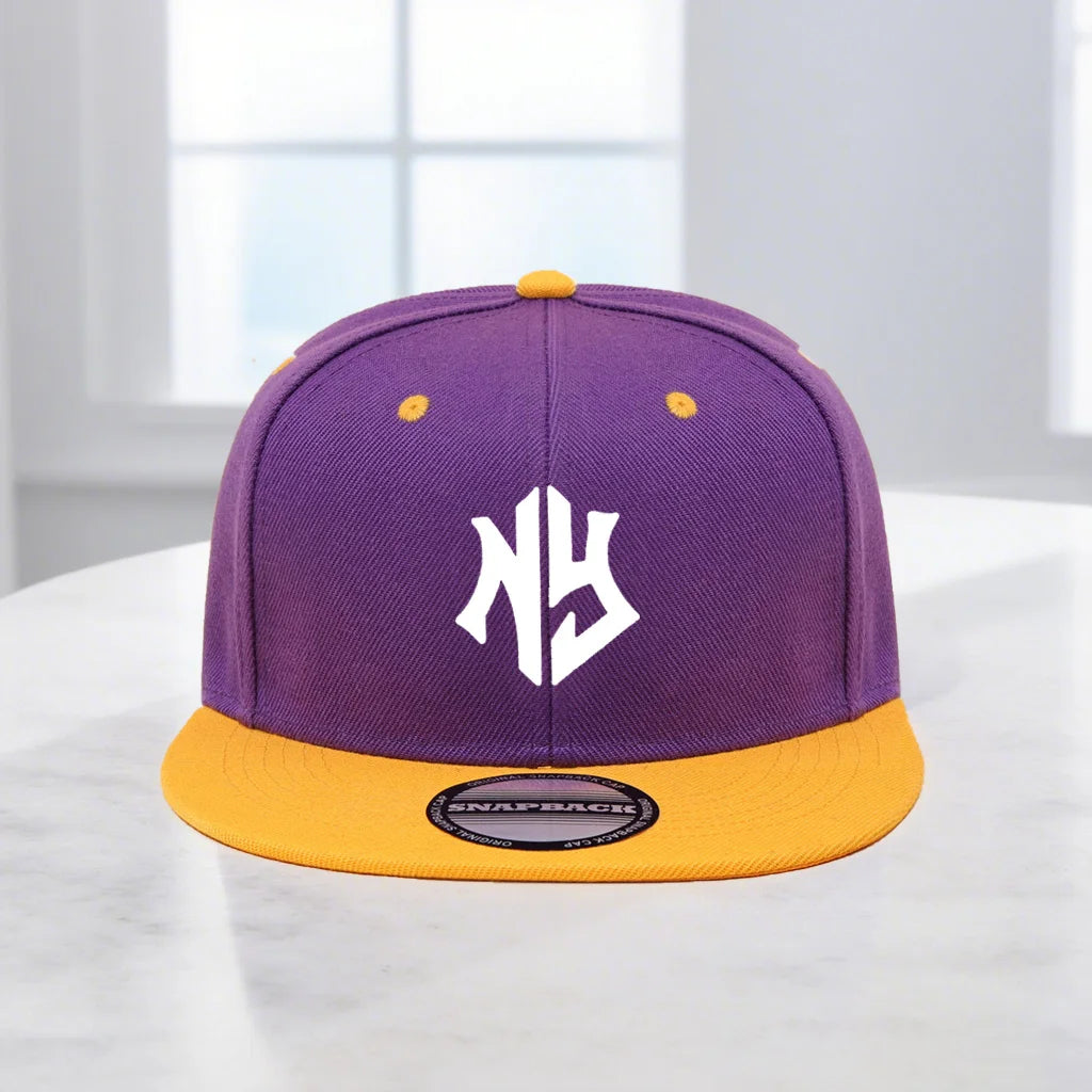 1PC Unisex Snapback Cap, Flat - Brim and Color - Blocked Hip - Hop Cap, Suitable for Both Men and Women