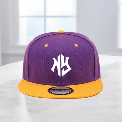 1PC Unisex Snapback Baseball Cap, Flat - Brim and Color - Blocked Hip - Hop Cap, Suitable for Both Men and Women