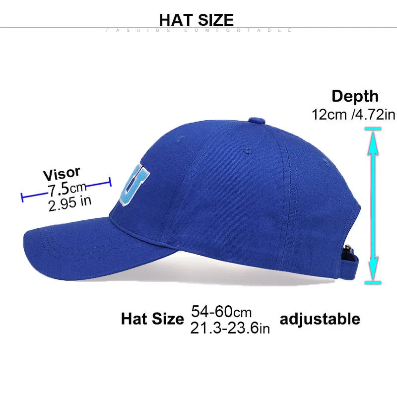 Comic Baseball Cap Men Adult Unisex Cotton MU Embroidery Big Eye Cap