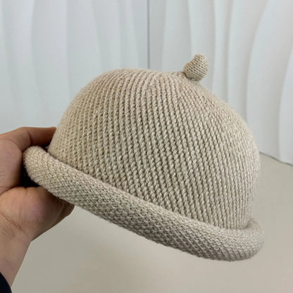 Fashion Bucket Hats Knitted Melon Skin Hats