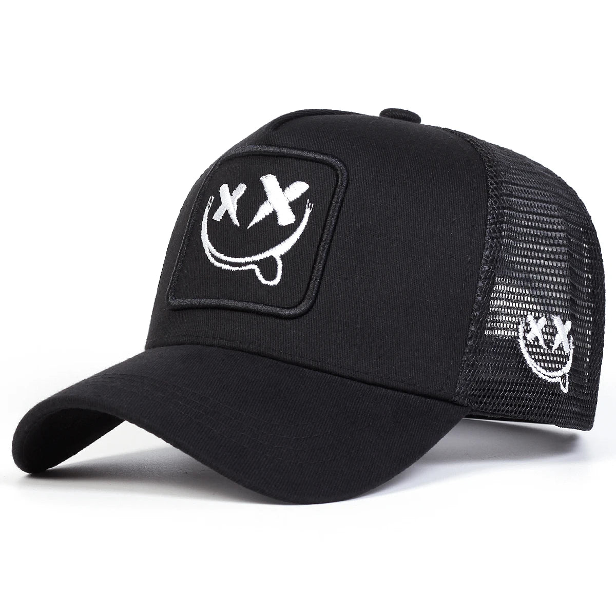 Unisex XX Smiling Face Embroidery Baseball Net Caps Spring And Summer Outdoor