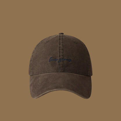 Retro Letter Embroidered Baseball Cap
