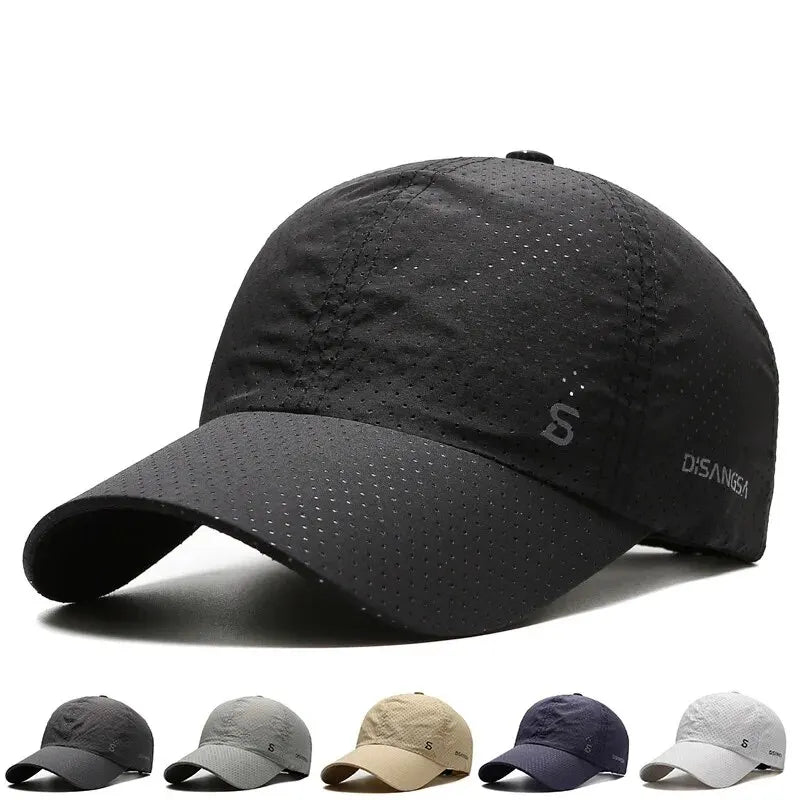 Summer Men's mesh Running Cap Thin Quick Drying Breathable Duck Outdoor Hiking Sports Baseball Cap