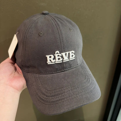Spring Summer Letter Embroidered Soft Top Baseball Cap