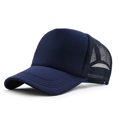Unisex Cap Casual Plain Mesh Baseball Cap Adjustable