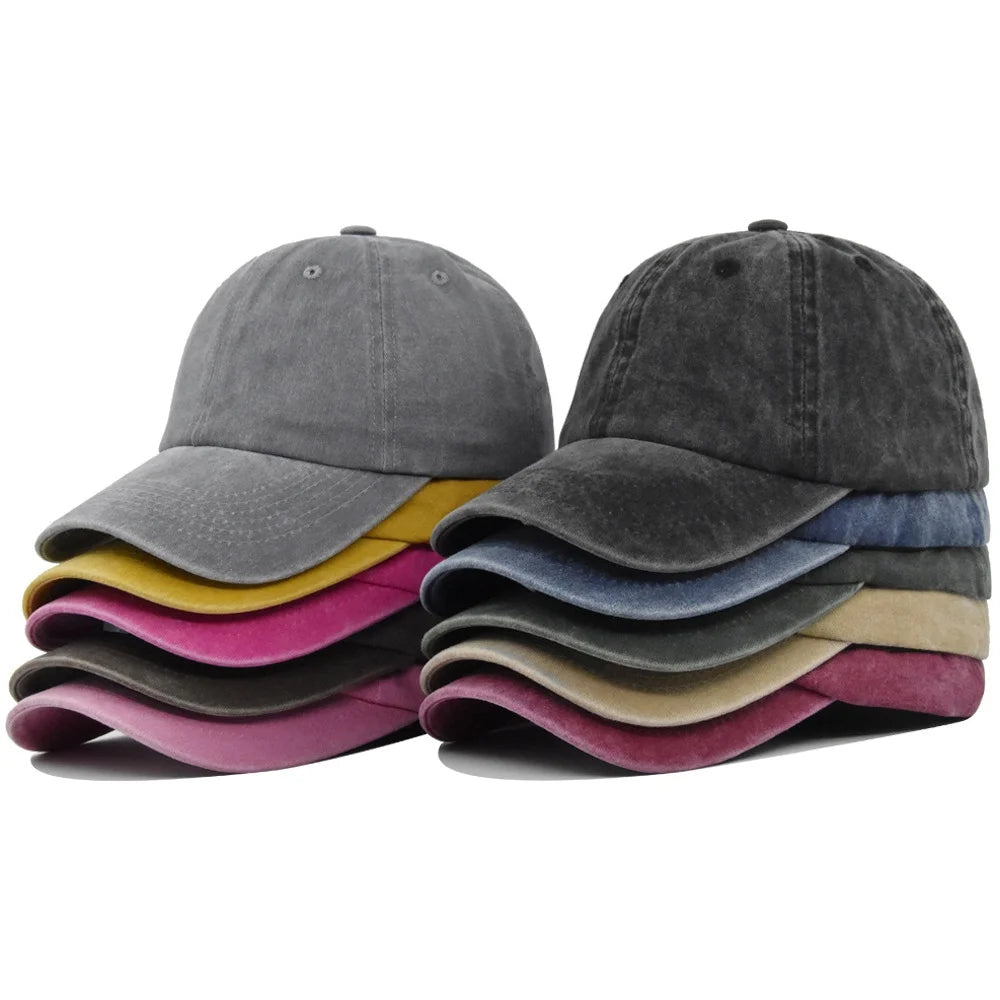 Unisex Baseball Cap Washed Hat Men Women
