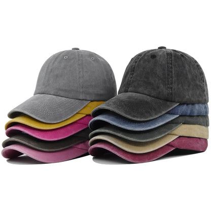 Unisex Baseball Cap Washed Hat Men Women