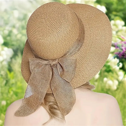 Women's Beach Set - Khaki Beige Sun Hat