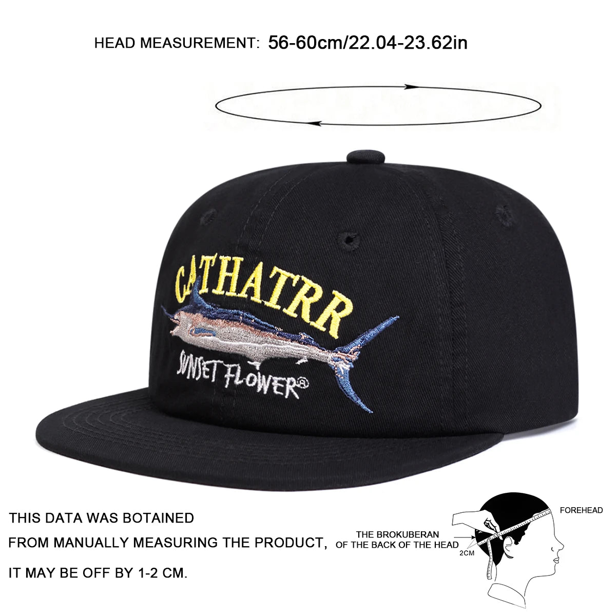 Embroidery Hip-Hop Hats Spring Autumn Outdoor Adjustable