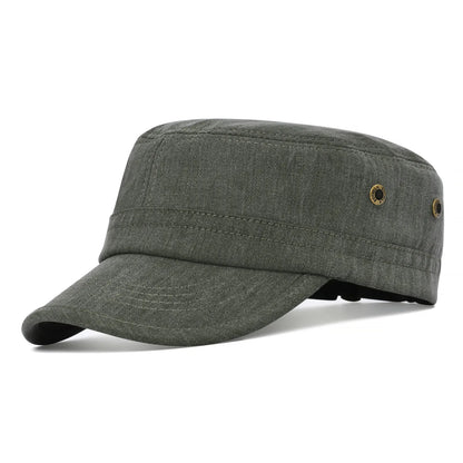 Men Women Cotton Twill Army Cap