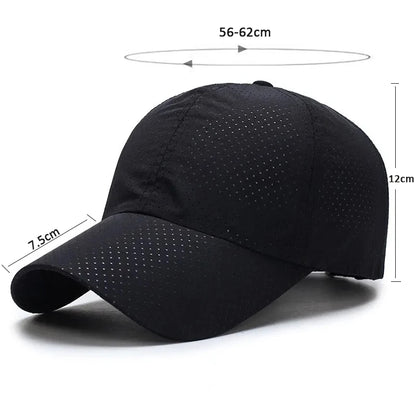 Hat Men Spring Summer Solid Color Mesh Cap Baseball Cap