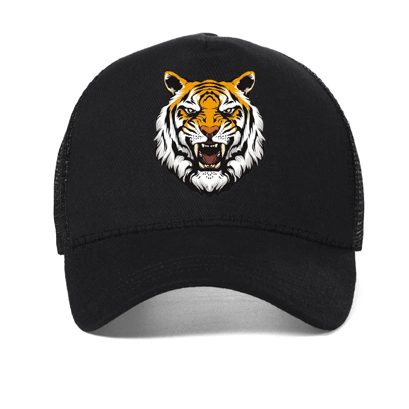 Tiger printing Baseball Cap Men Women