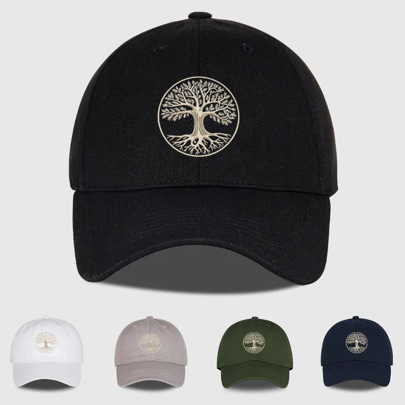 Spiritual Tree of Life Printed Soft-Peak Baseball Cap