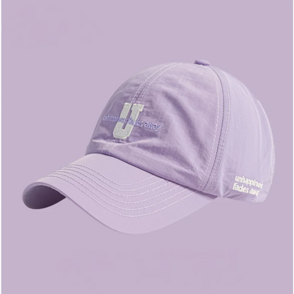 Baseball Cap Curved Brim Mesh Waterproof Embroidery Letter Hat