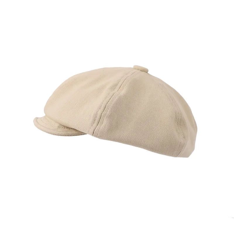 Women Hat Retro Black Painter Cap