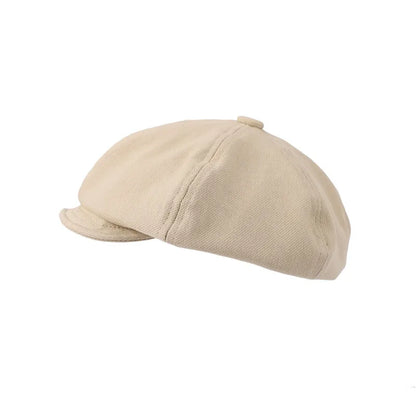 Women Hat Retro Black Painter Cap