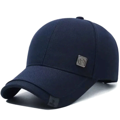 Hot Sale Men Baseball Cap With Metal Mark Adjustable Casual Hat