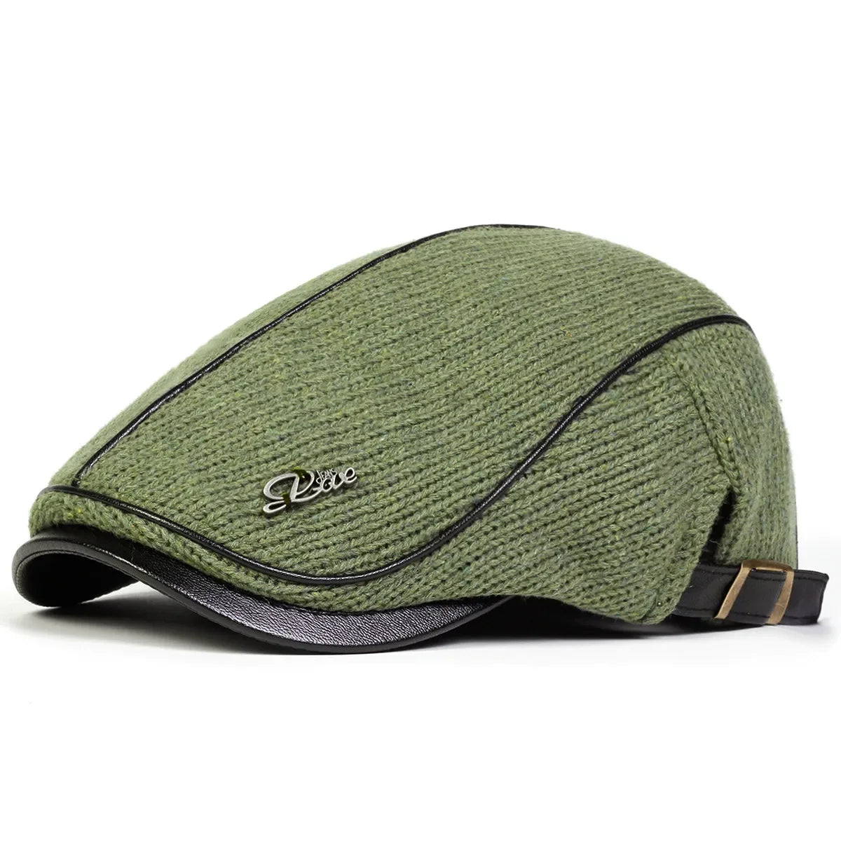 Men Letter Label Knitting Newsboy Caps British Painters Hats