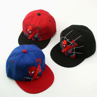 2026 Hot Anime Cartoon Spiderman Hats For Kids