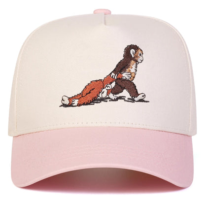 Unisex Monkey Embroidery Baseball Caps Spring Autumn
