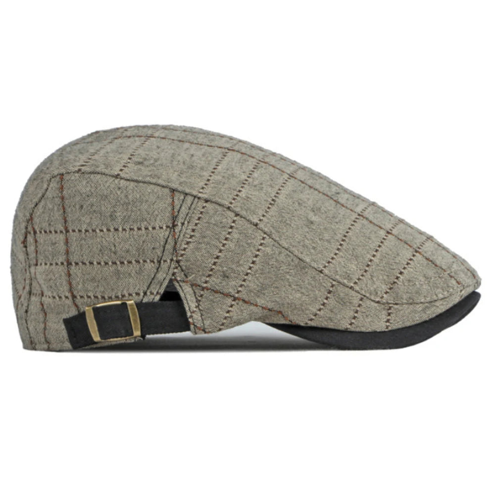 Men Women Artist Painter Plaid Beret Hat