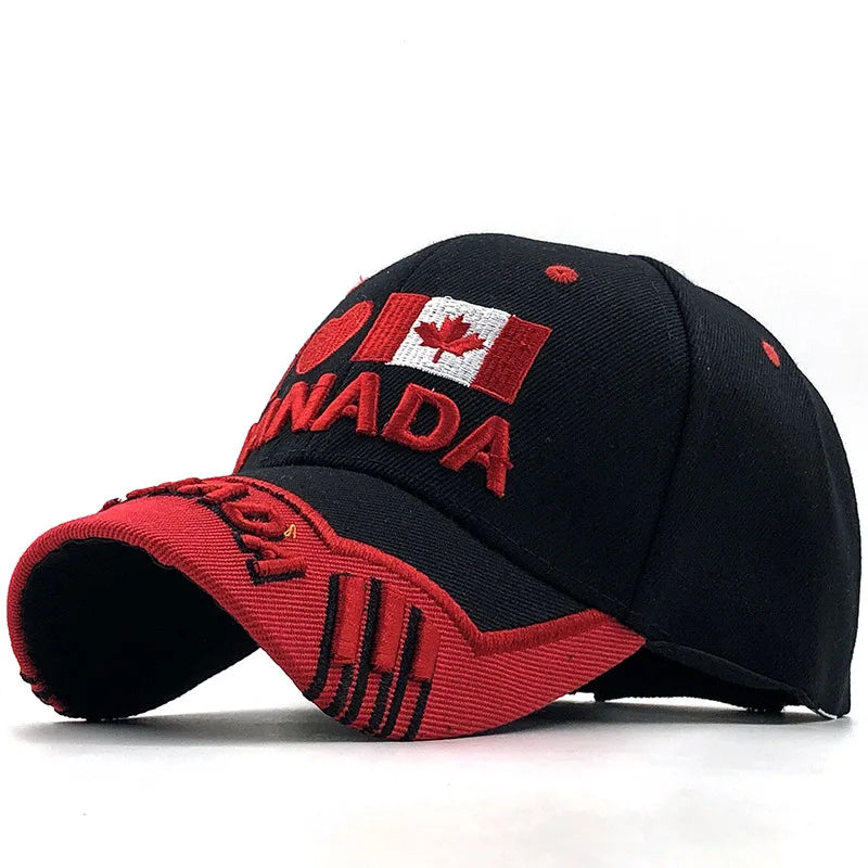 New Colors Contrast Canada Embroidered Baseball Cap High Quality Snapback Hat Dad Hats Fishing Cap