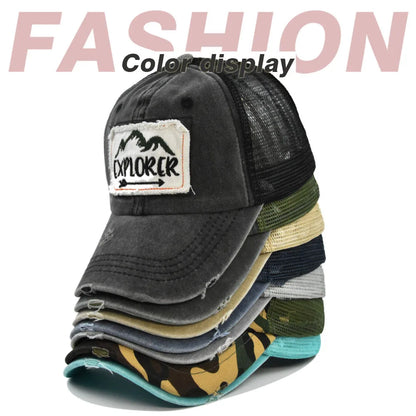 Outdoor Casual Cap For Men Women Simple Letter Patch Design Baseball Cap Summer