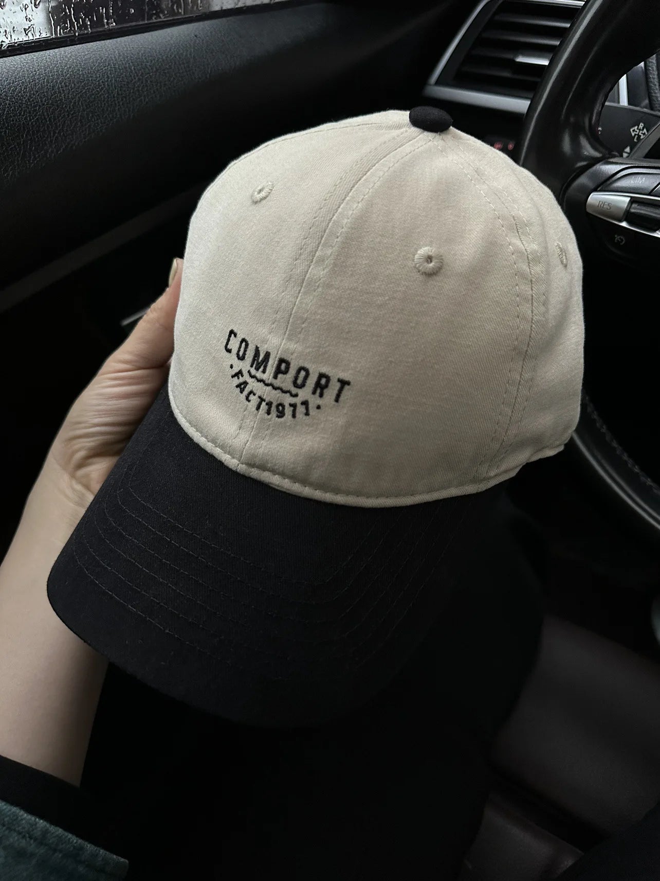 American Retro Color-Block Baseball Cap