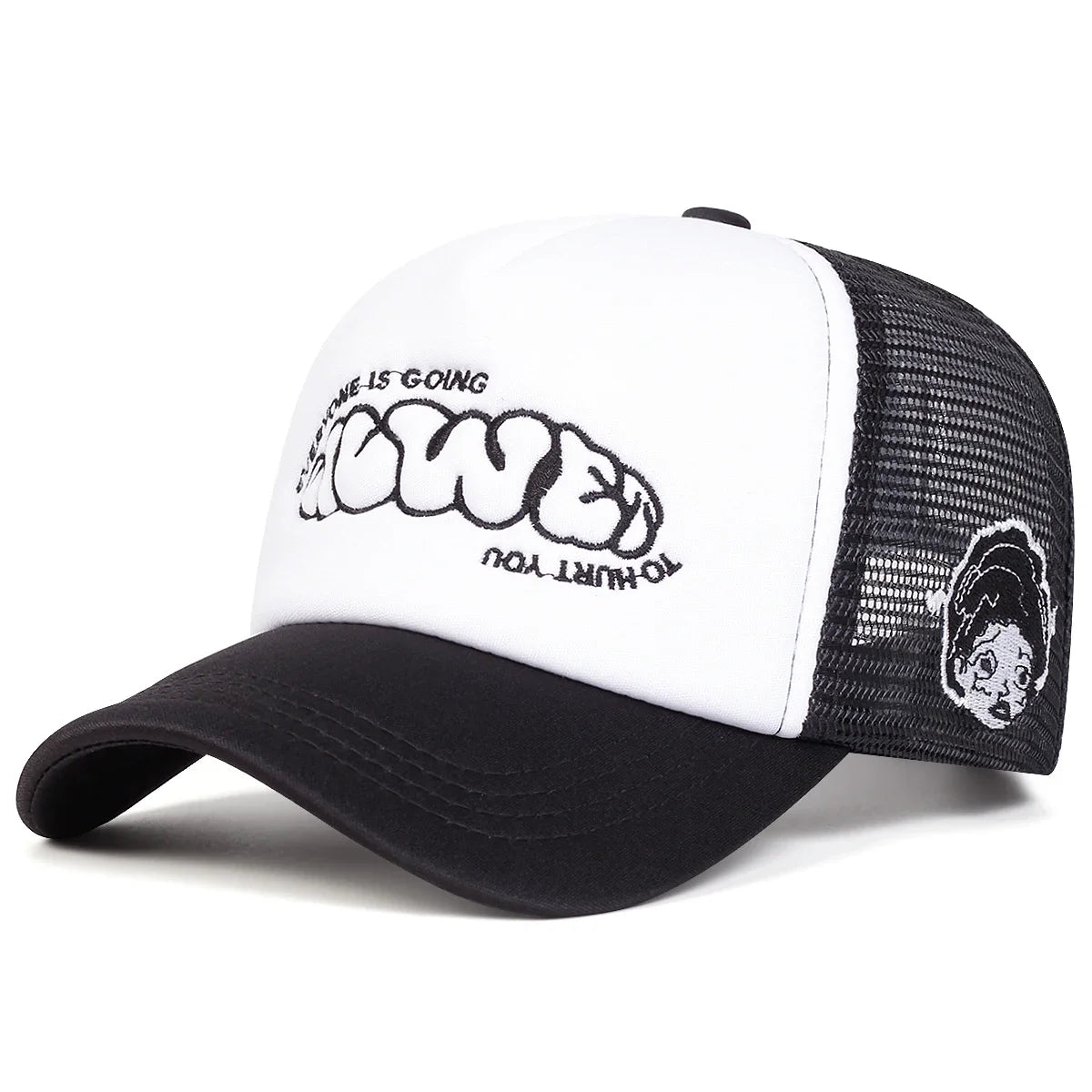Unisex Everyone Is Going Letter Embroidery Baseball Net Caps