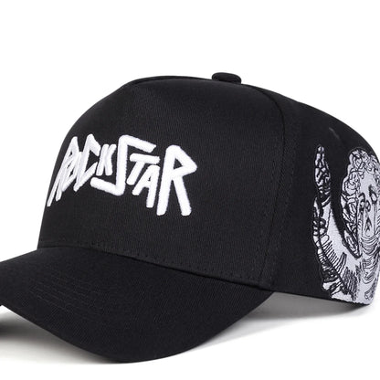 Unisex Rockstar LetterEmbroidery Baseball Caps Spring Autumn
