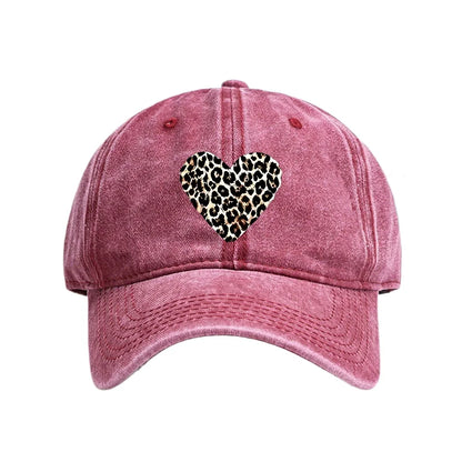 Washed Cotton Print Dad Cap Unisex Vintage Baseball Cap