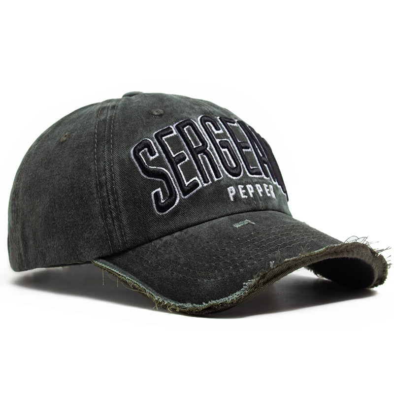 Fashion Letter Embroidered Cotton Soft Top Trucker Hat