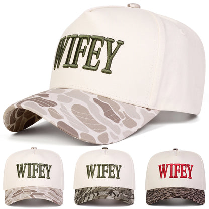 Unisex Wifey Embroidery Baseball Caps Spring Autumn