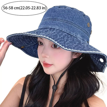 Portable Western Cowboy Summer Bucket Hat