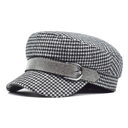 Women's Vintage Octagonal Beret, Newsboy Hat